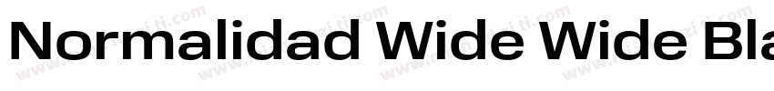 Normalidad Wide Wide Black字体转换